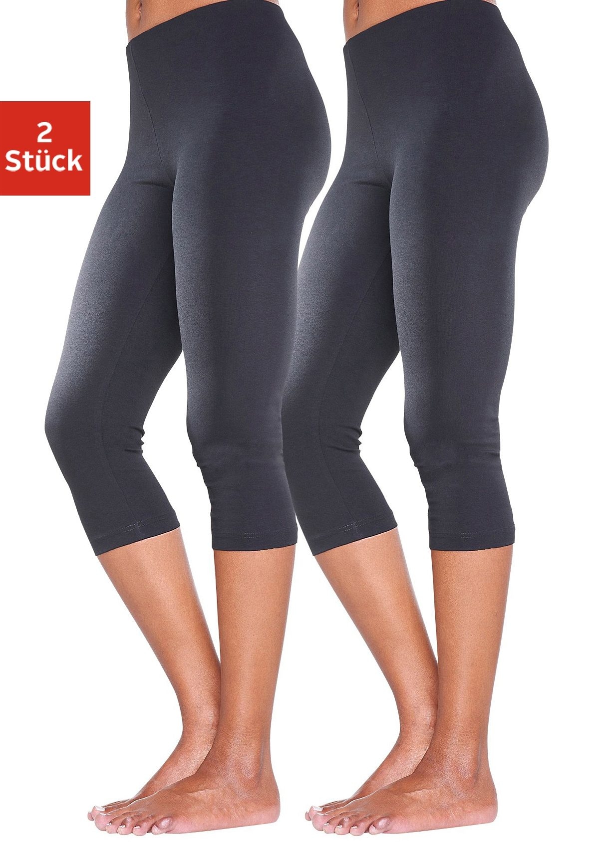 Vivance active Caprileggings mit Gummibund, Loungewear