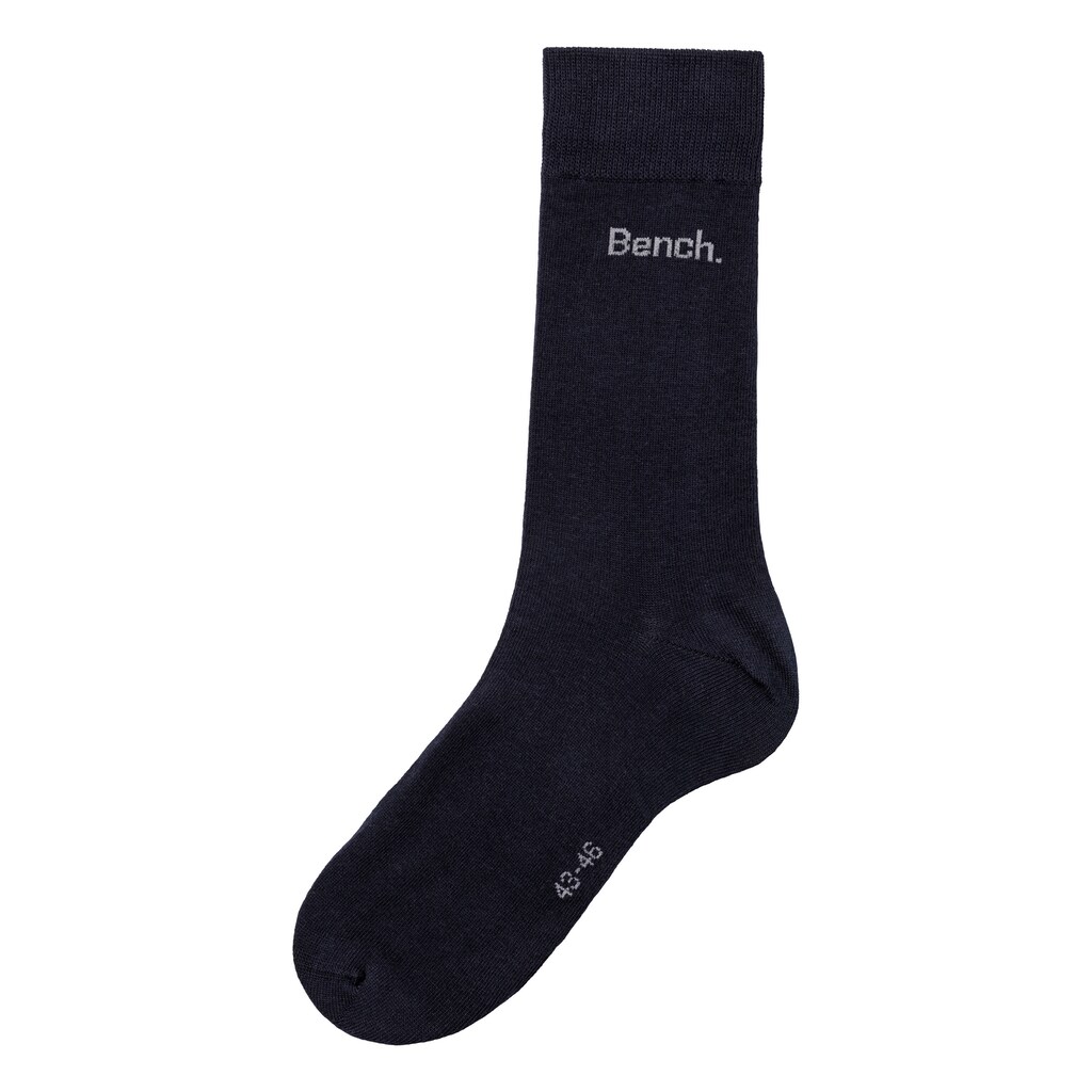 Bench. Basicsocken, (Packung, 4 Paar), in angenehm weicher Markenqualität