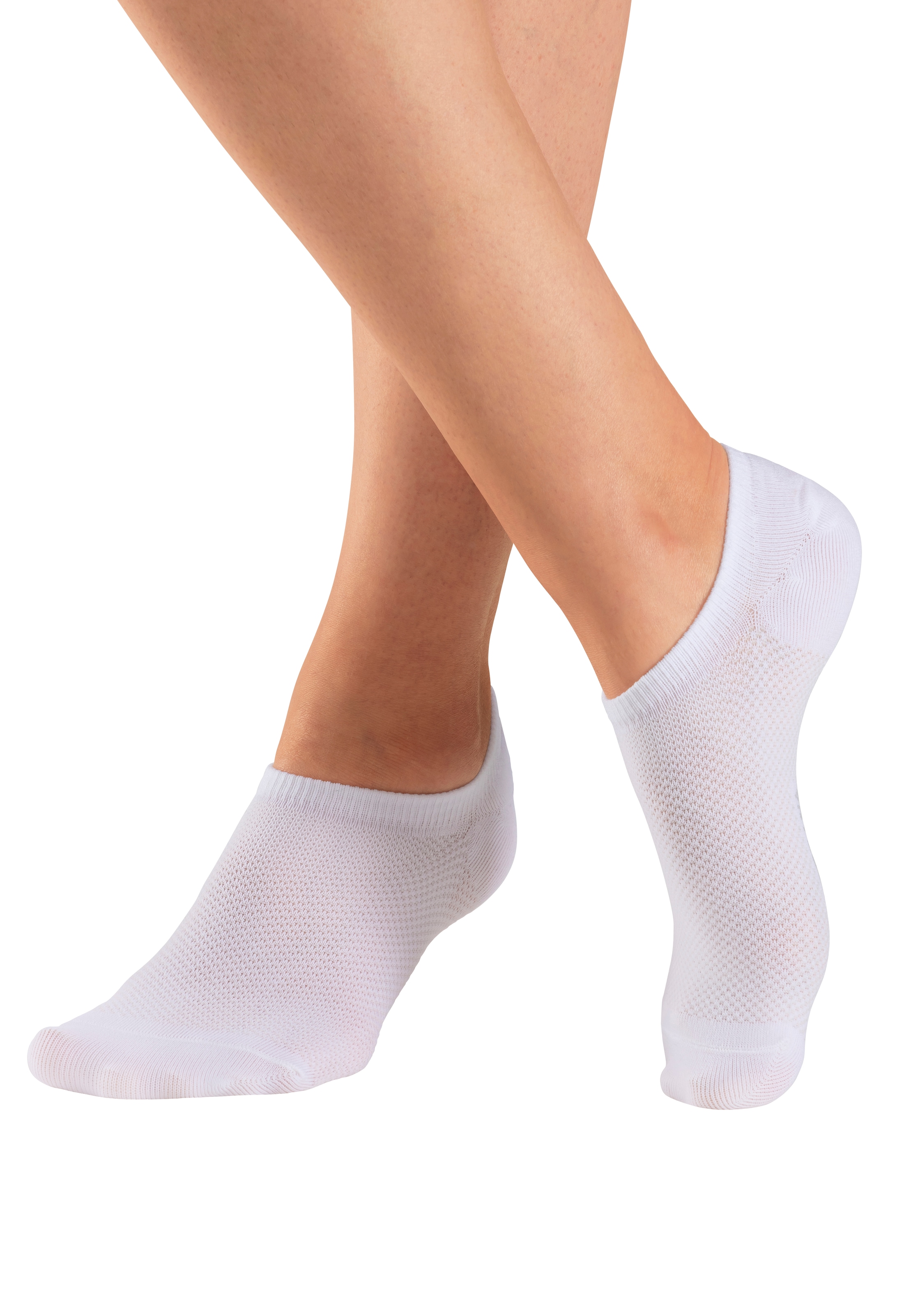 LASCANA ACTIVE Sneakersocken, (Packung, 7 Paar), mit Pikeestruktur