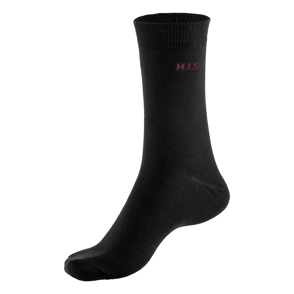 H.I.S Socken, (Packung, 10 Paar), mit farbigem Innenbund