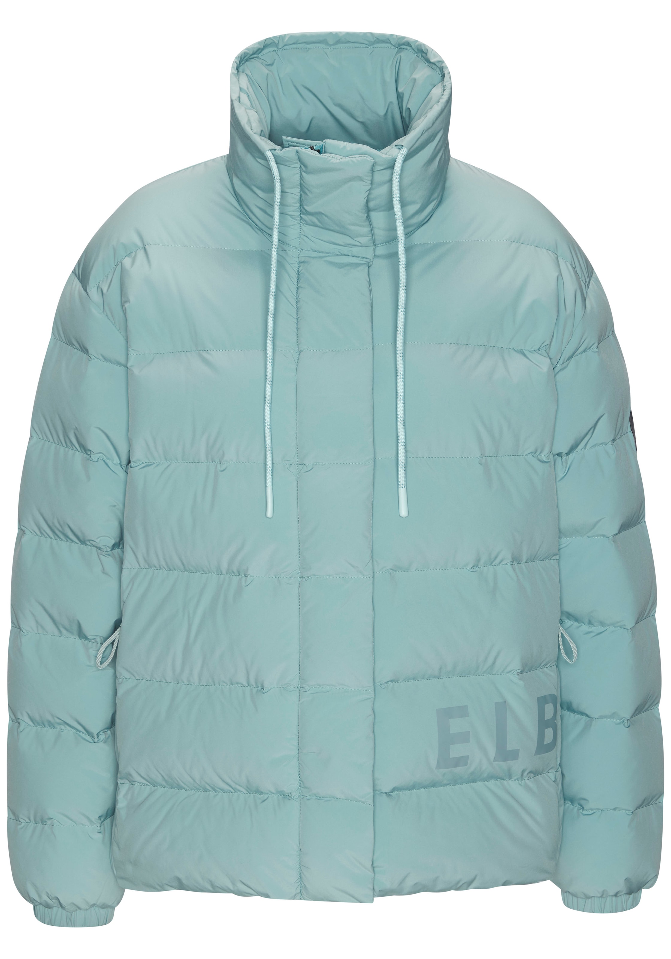 Elbsand Steppjacke mit grossem seitlichen Logo-Print