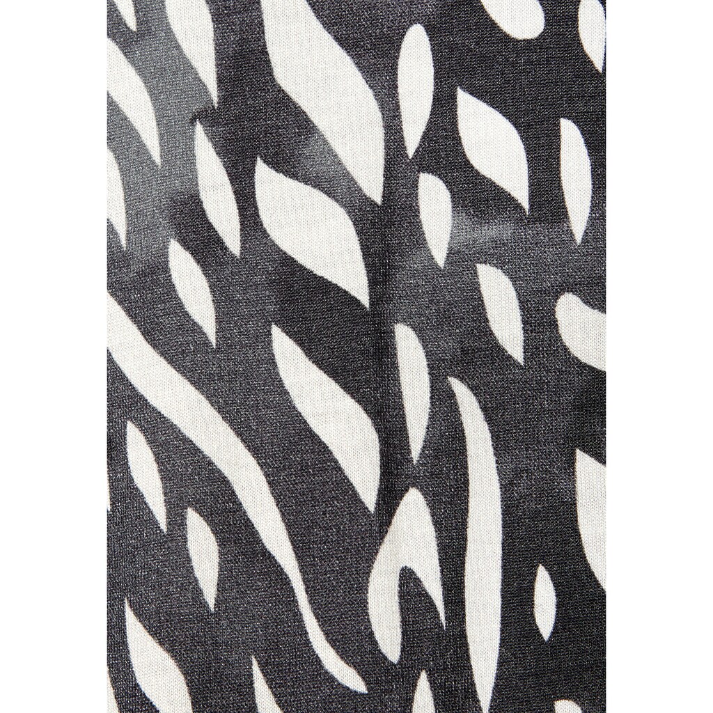 LASCANA Maxikleid, mit seitlichem Schlitz, Jerseykleid im Alloverprint