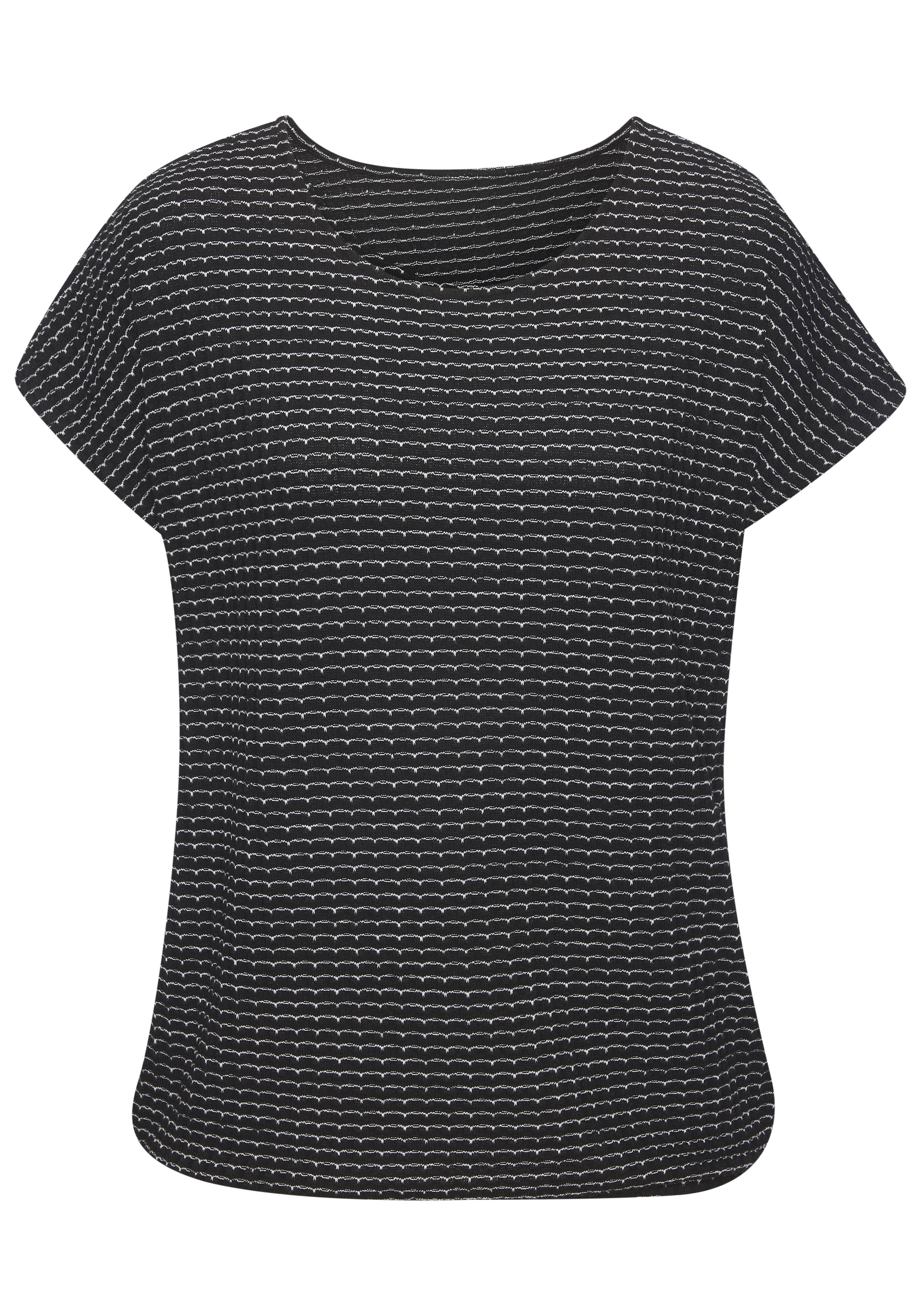 Vivance T-shirt à manches courtes »aus strukturierter Strickqualität« Set,  mit Gummizug im Bund