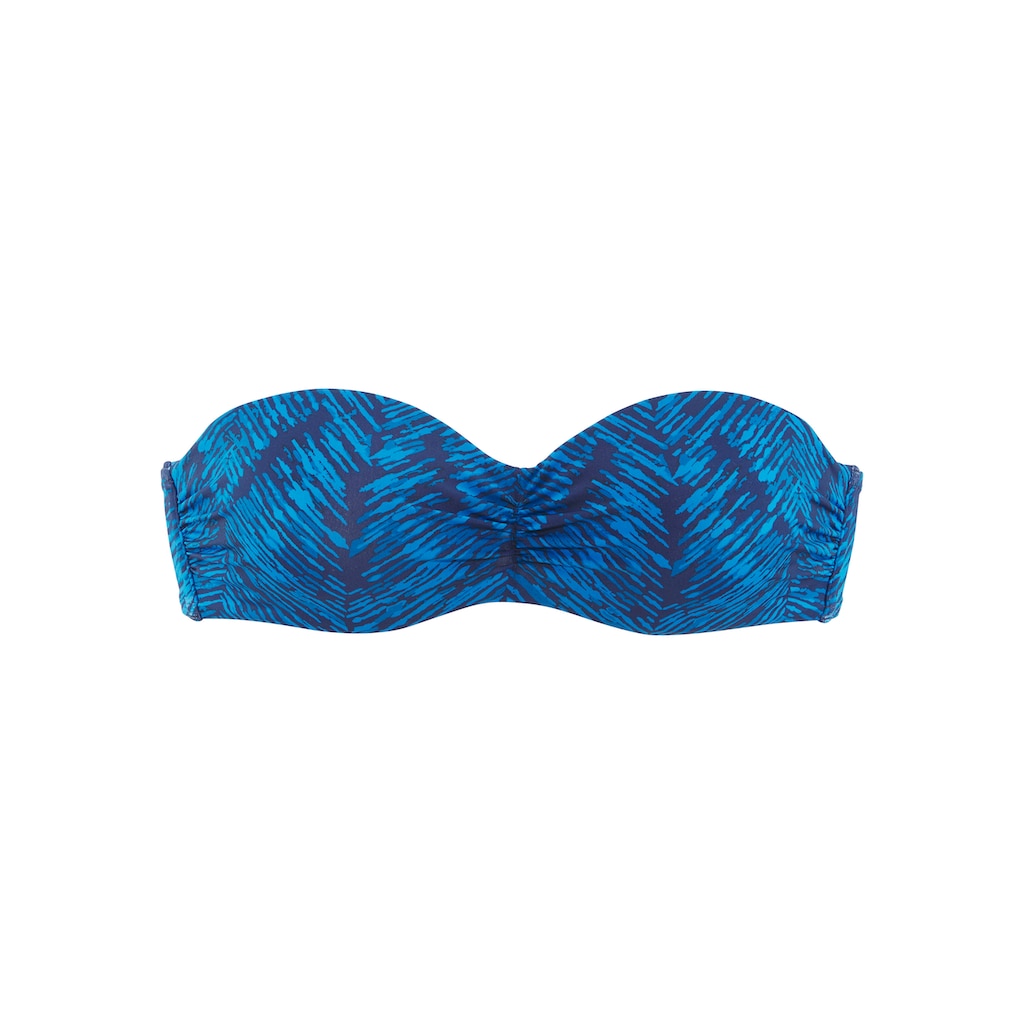 JETTE Bügel-Bandeau-Bikini-Top »Floretta«, in Ton in Ton-Harmonie