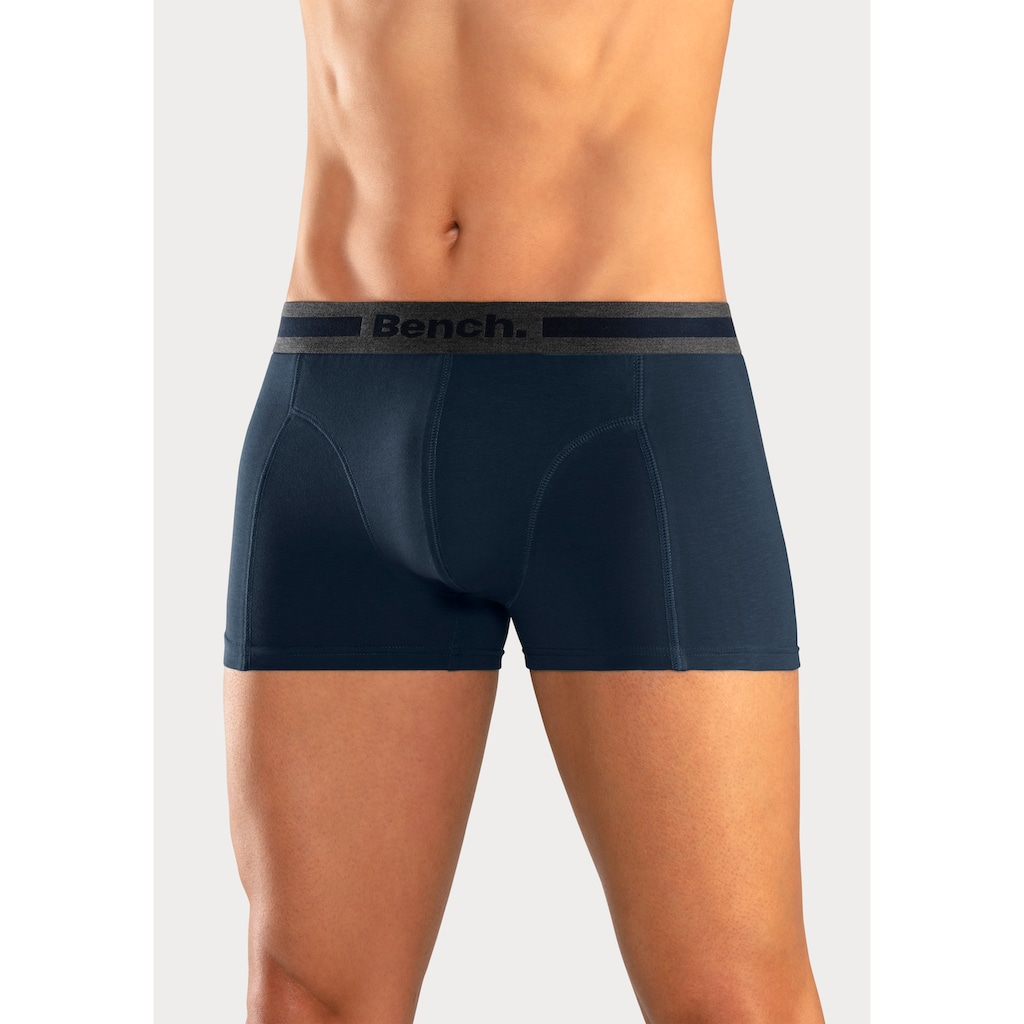 Bench. Boxer »Boxershorts für Herren«, (Packung, 4 St.), Unterhosen mit Overlock-Nähten vorn