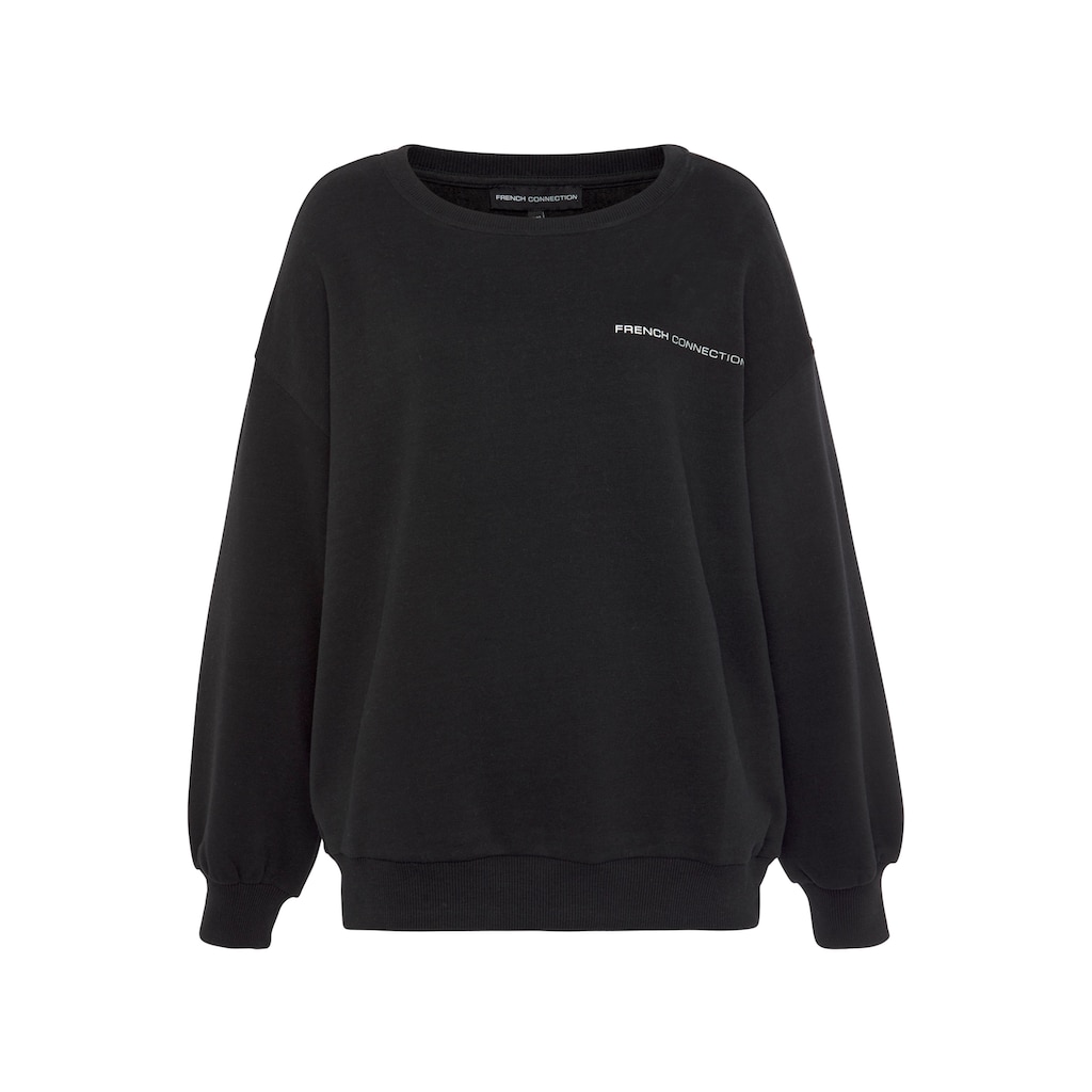 French Connection Sweatshirt, mit Schriftzug auf dem Rücken
