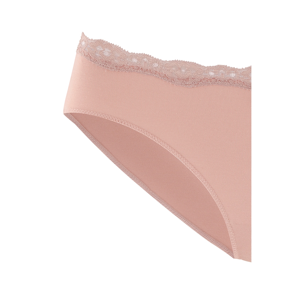 LASCANA Bikinislip »Bikinislip«, (Packung, 4 St.), aus elastischer Baumwolle, in schöner Box