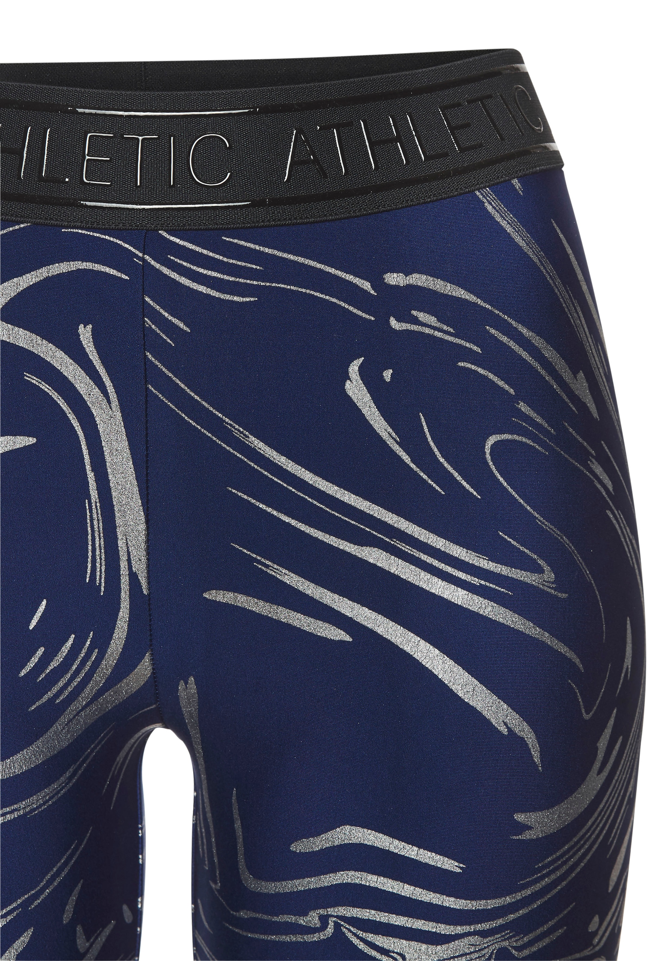 LASCANA ACTIVE Funktionsshorts, mit glänzendem 3D Schriftzug auf dem Bund