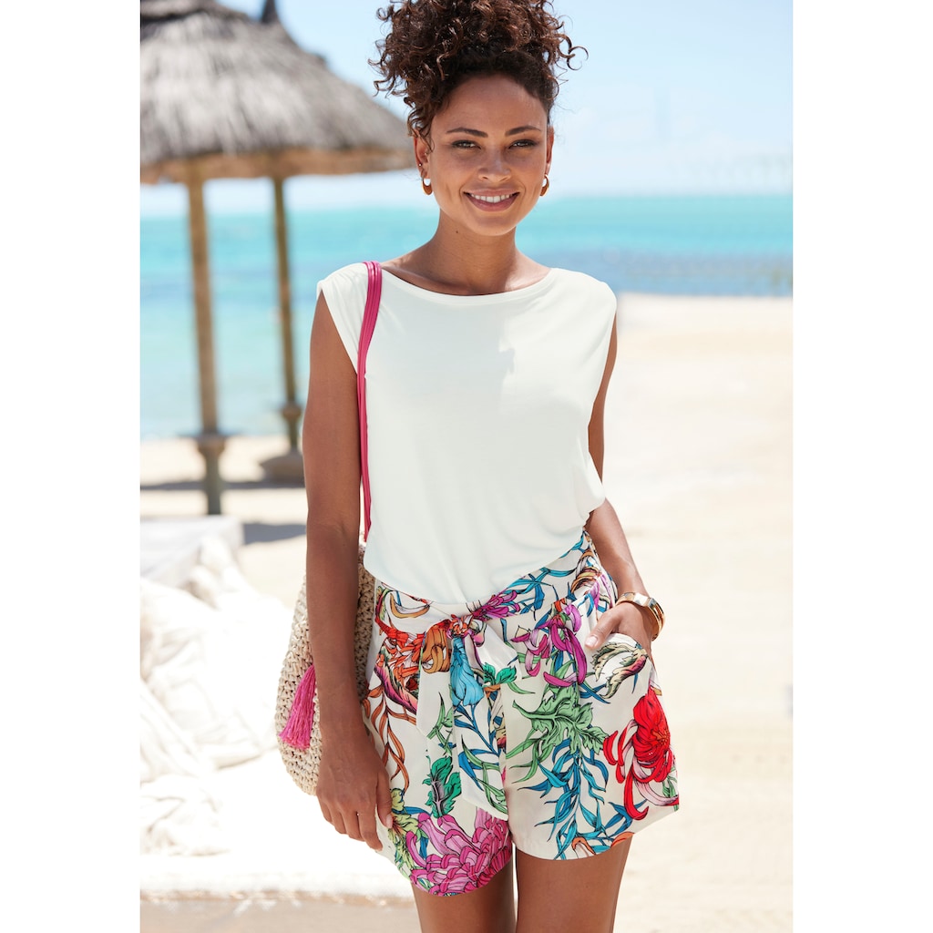 LASCANA Shirttop, aus weichem Viskosejersey