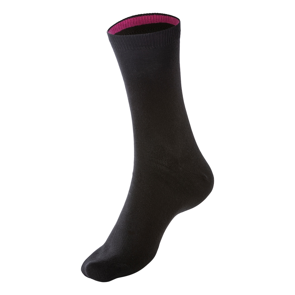 Bench. Socken, (Dose, 4 Paar), mit farbigen Innenbündchen, sortiert in edler Geschenkdose