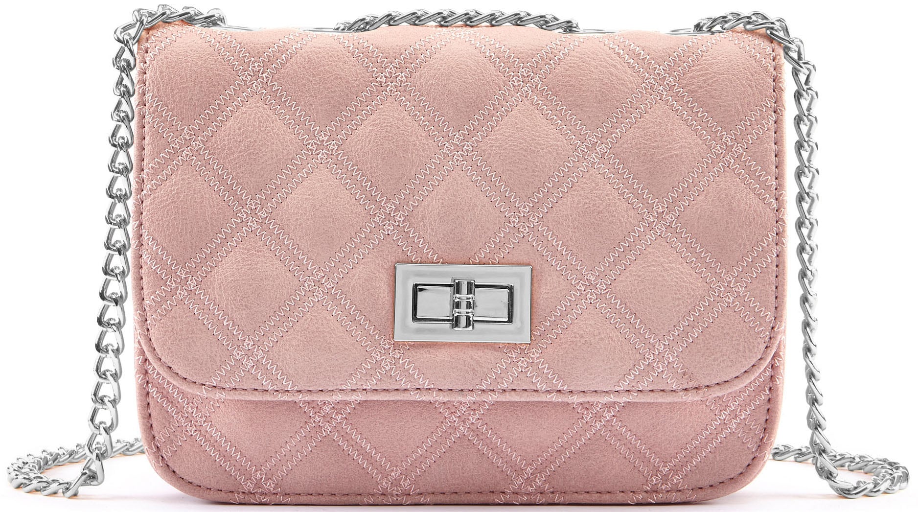 LASCANA Umhängetasche »Minibag«, Handtasche, Henkeltasche mit Kettenhenkel, Crossbody Bag VEGAN