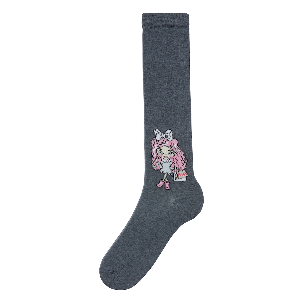 H.I.S Kniestrümpfe, (Packung, 5 Paar), mit eingestricktem Motiv