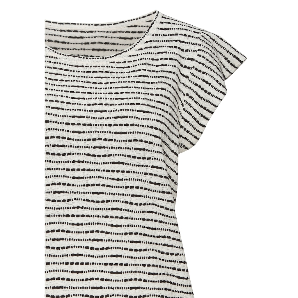 Vivance Rundhalsshirt »mit Flügelärmelchen«, aus leichter Feinstrickqualität