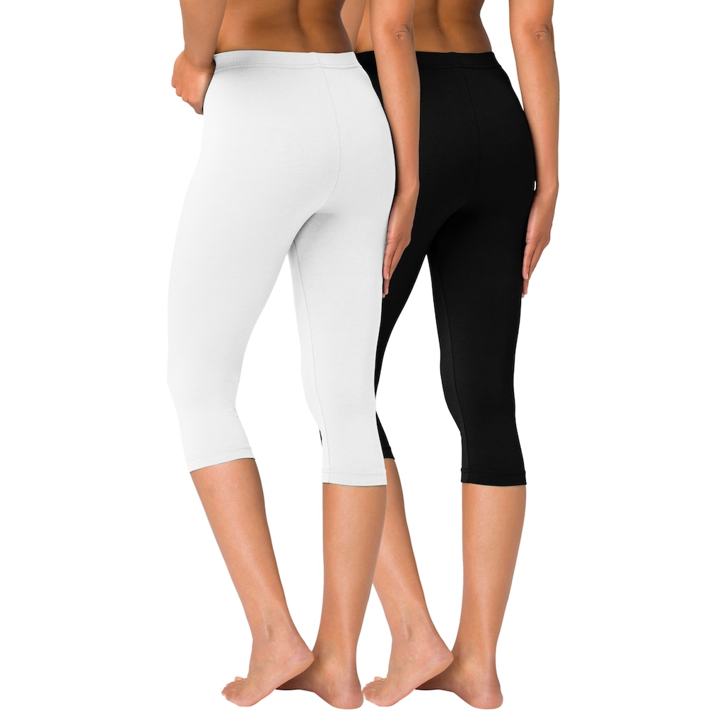 Vivance active Caprileggings, (2er-Pack), mit Gummibund, Loungewear