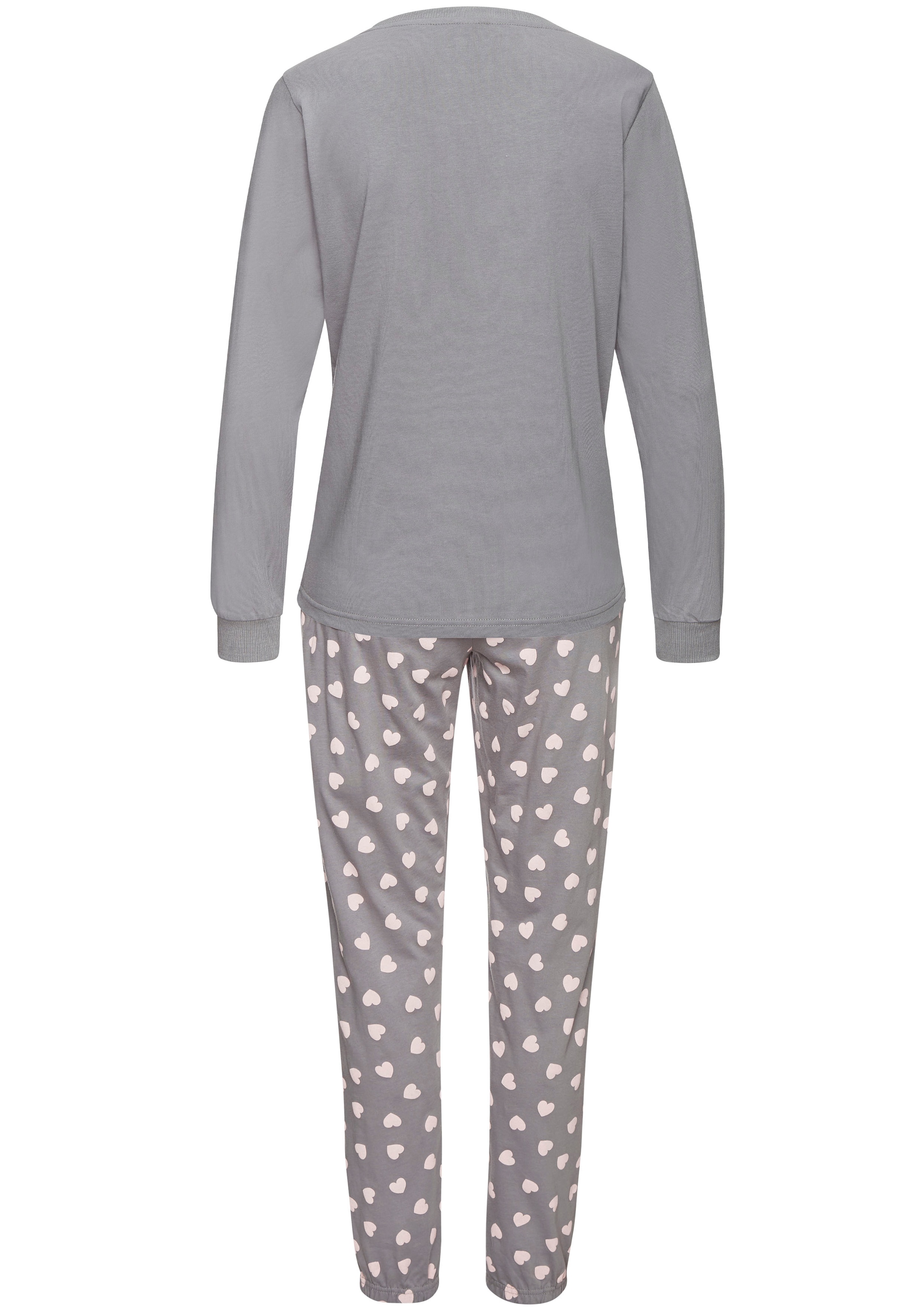 Vivance Dreams Pyjama Set, 2 tlg. mit süssem Herzmuster