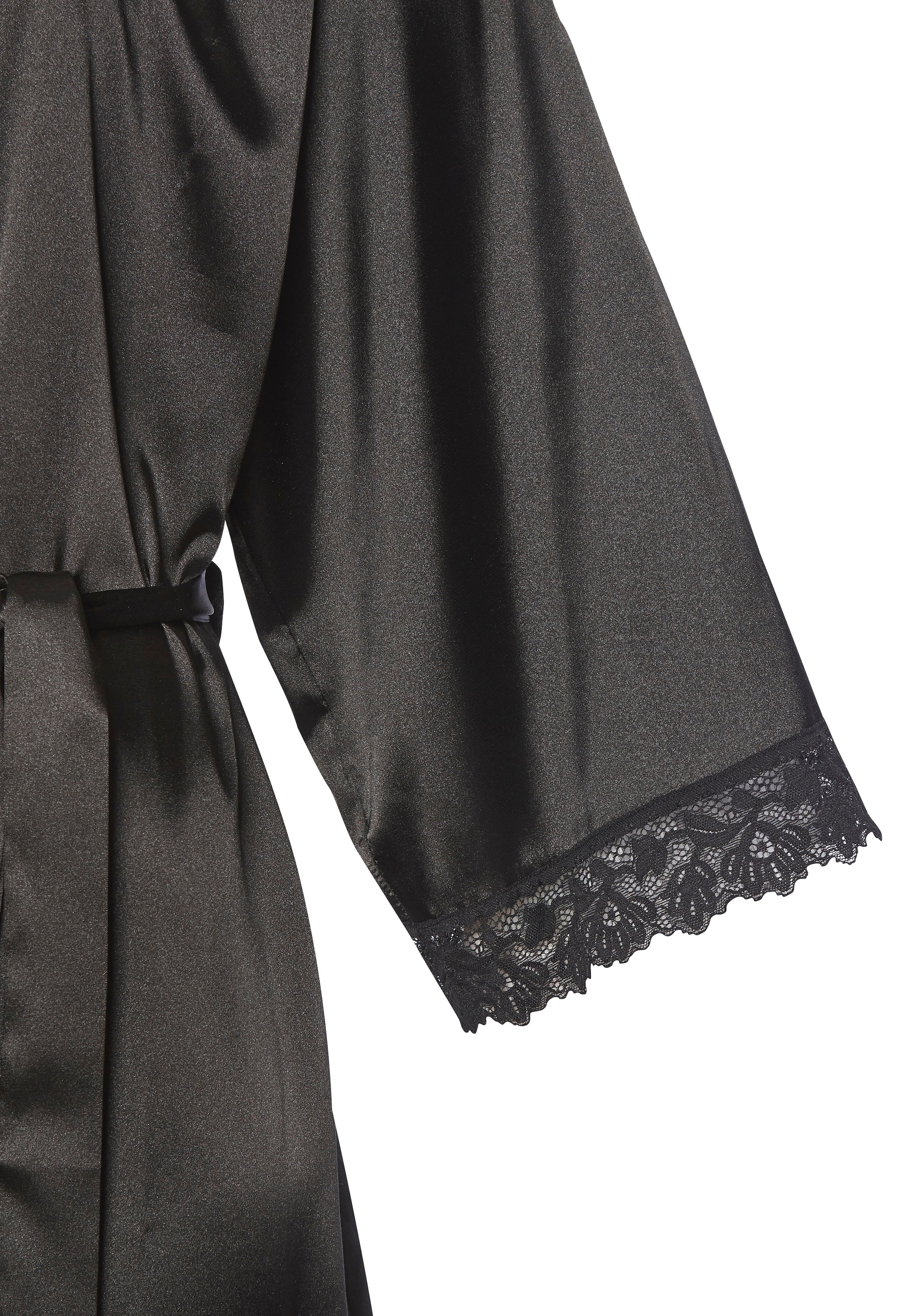 LASCANA Kimono Mit spitze besetzte Ärmel