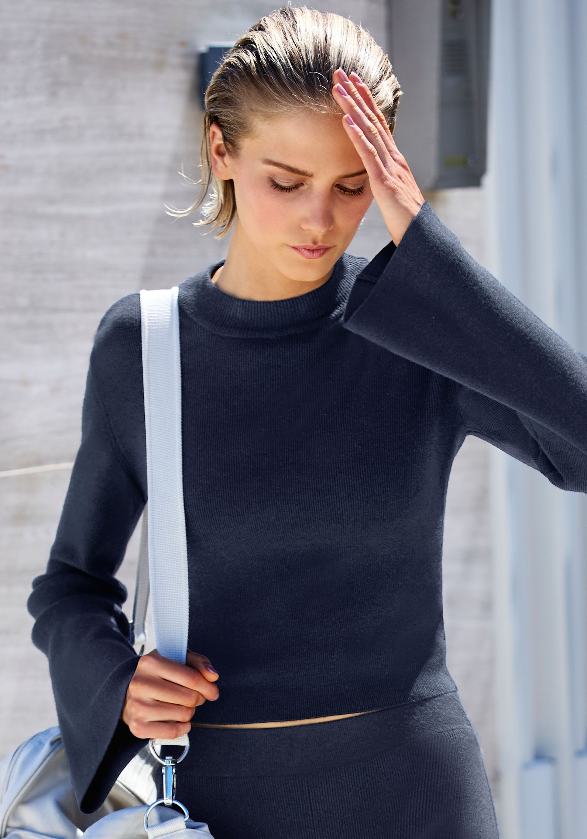 Copenhagen Studios Langarmshirt aus hochwertiger, feiner Rippe