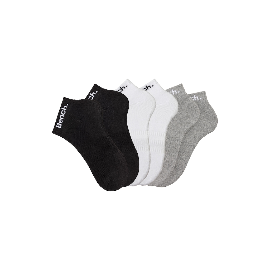 Bench. Sportsocken, (Packung), Tennis Kurzsocken mit Halbfussfrottee