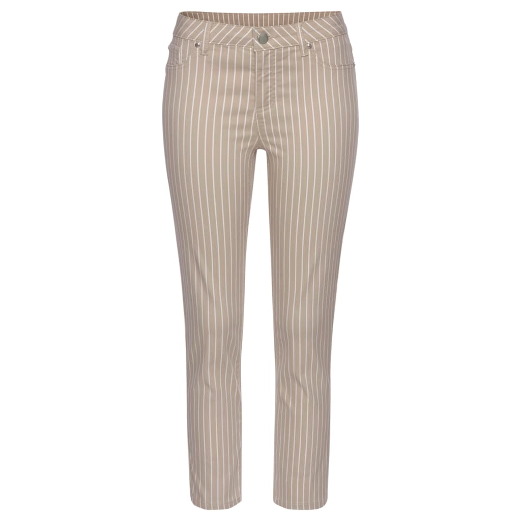 LASCANA 7/8-Jeggings, mit Streifenprint in Slim-Fit-Form, Superstretch-Qualität