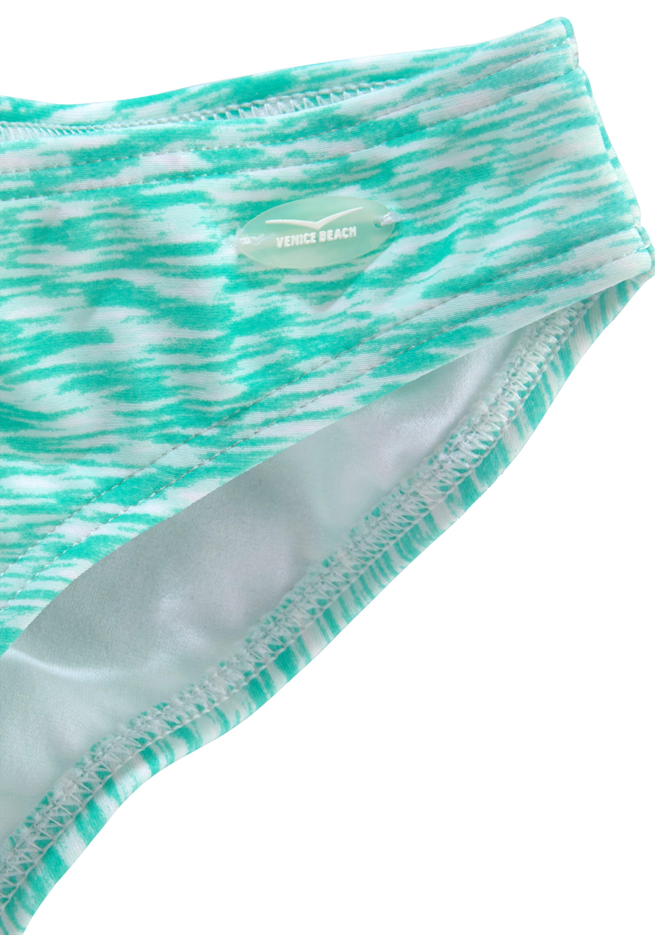 Venice Beach Bandeau-Bikini , regulierbares Top, seitliche Stäbchen