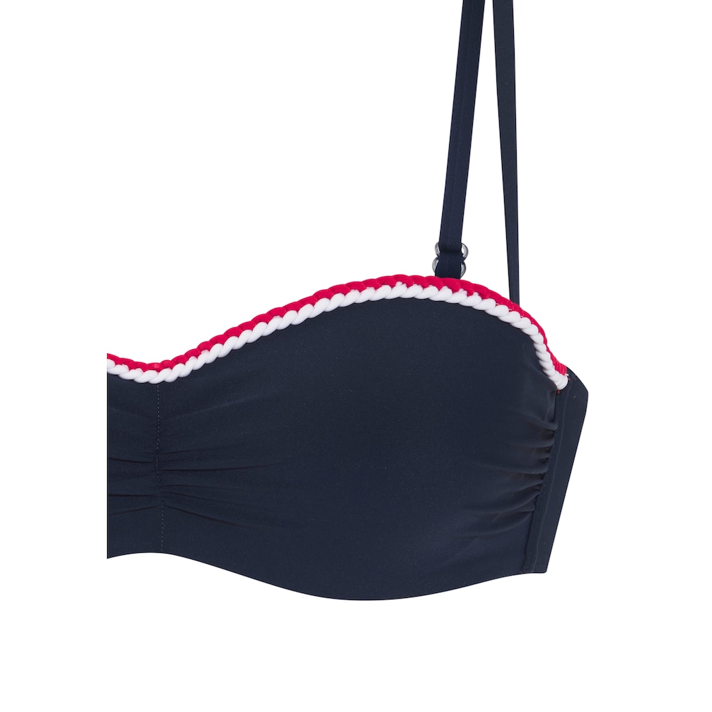 s.Oliver Bügel-Bandeau-Bikini-Top »Junis«, mit geflochtenen Details