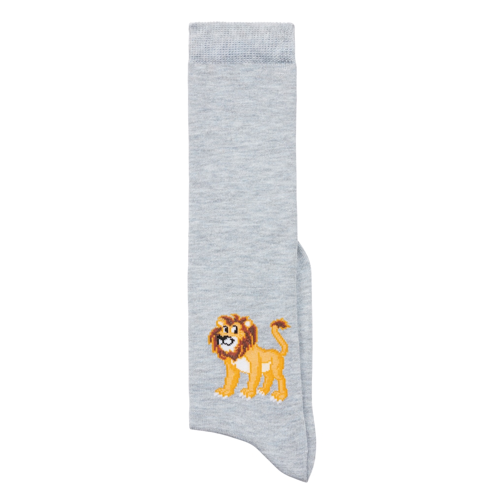 H.I.S Kniestrümpfe, (Packung, 5 Paar), mit eingestricktem Moriv
