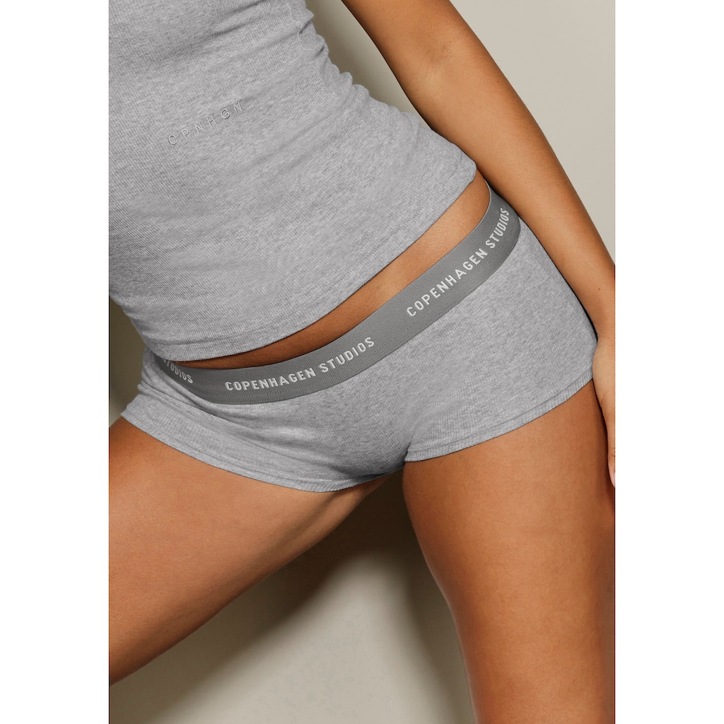 Copenhagen Studios Panty »mit softem Logobund«, (2er-Pack), aus gerippter Bio-Baumwollqualität