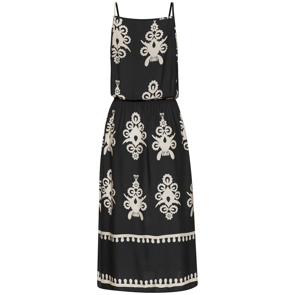 LASCANA Midikleid, aus gewebter Viskose mit Ethnodruck