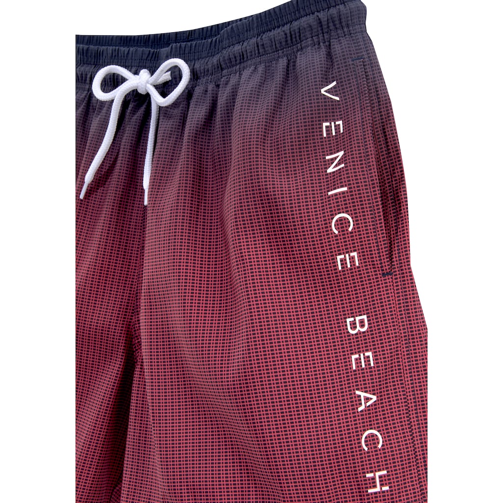 Venice Beach Badeshorts, mit Farbverlauf