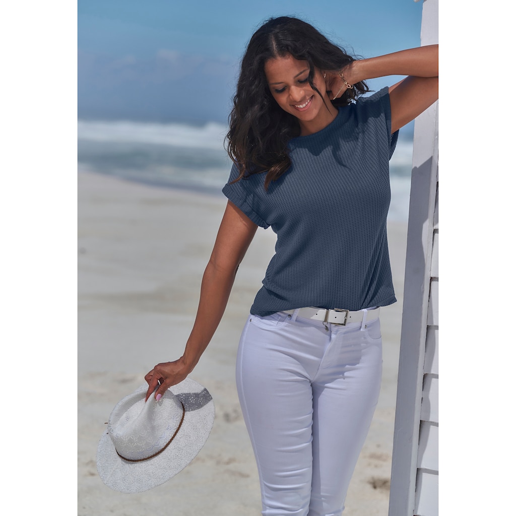 Vivance Kurzarmshirt »aus weicher Piqué-Qualität«, (2er-Pack)