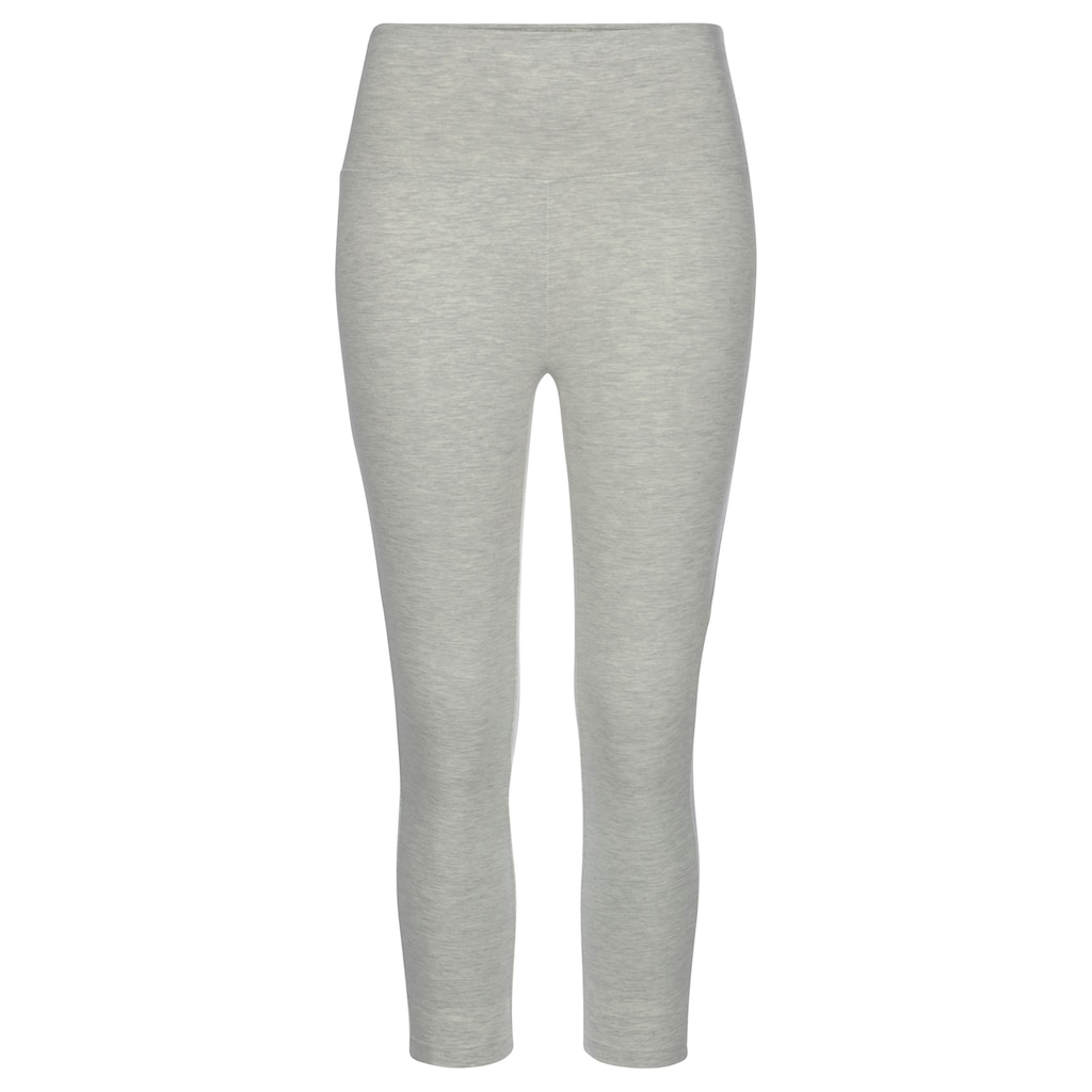 LASCANA Caprileggings, mit breitem weichem Bündchen, Loungewear
