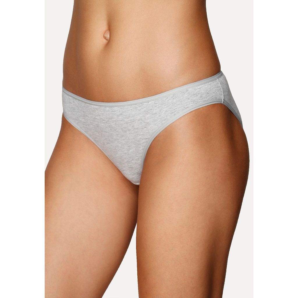 petite fleur Bikinislip, (10er-Pack), aus elastischer Baumwolle