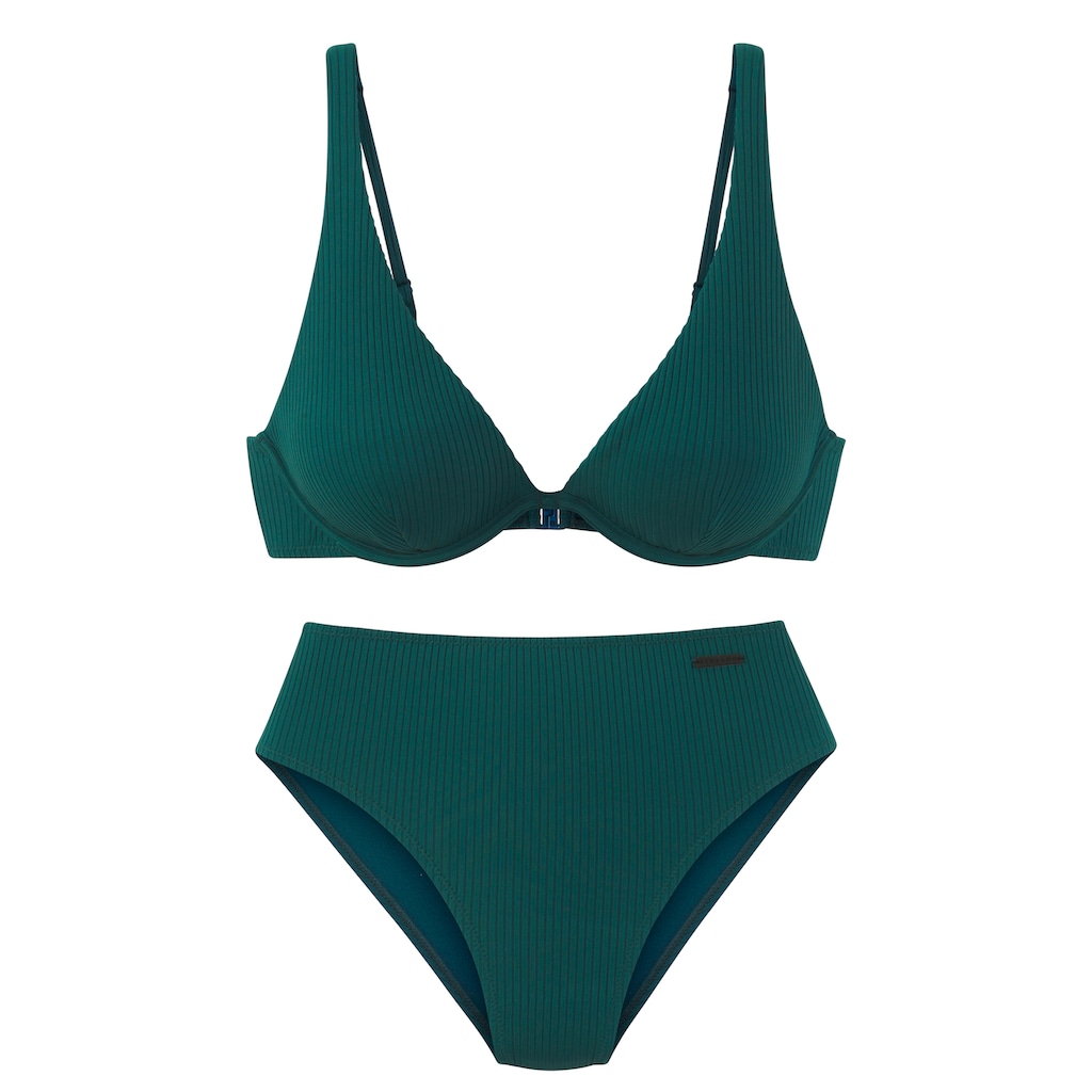 Elbsand Bügel-Bikini, aus trendiger Rippware