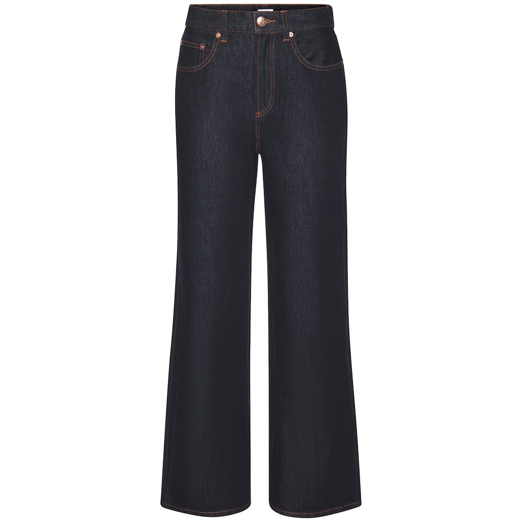 LASCANA Weite Jeans, mit hohem Bund und 5-Pocket-Style, Wide-Leg Jeans
