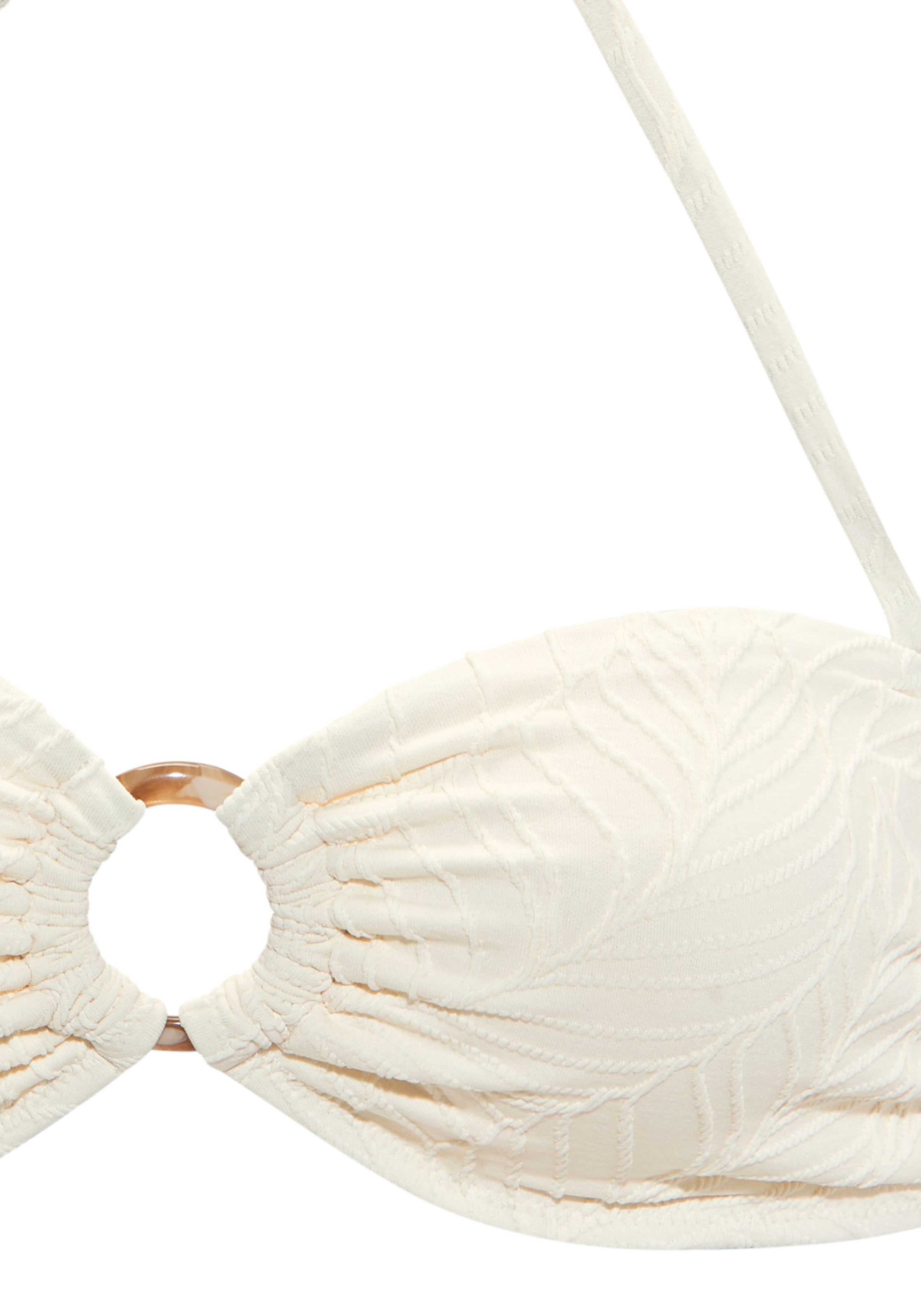 LASCANA Bandeau-Bikini-Top »Fay« aus eleganter Strukturware