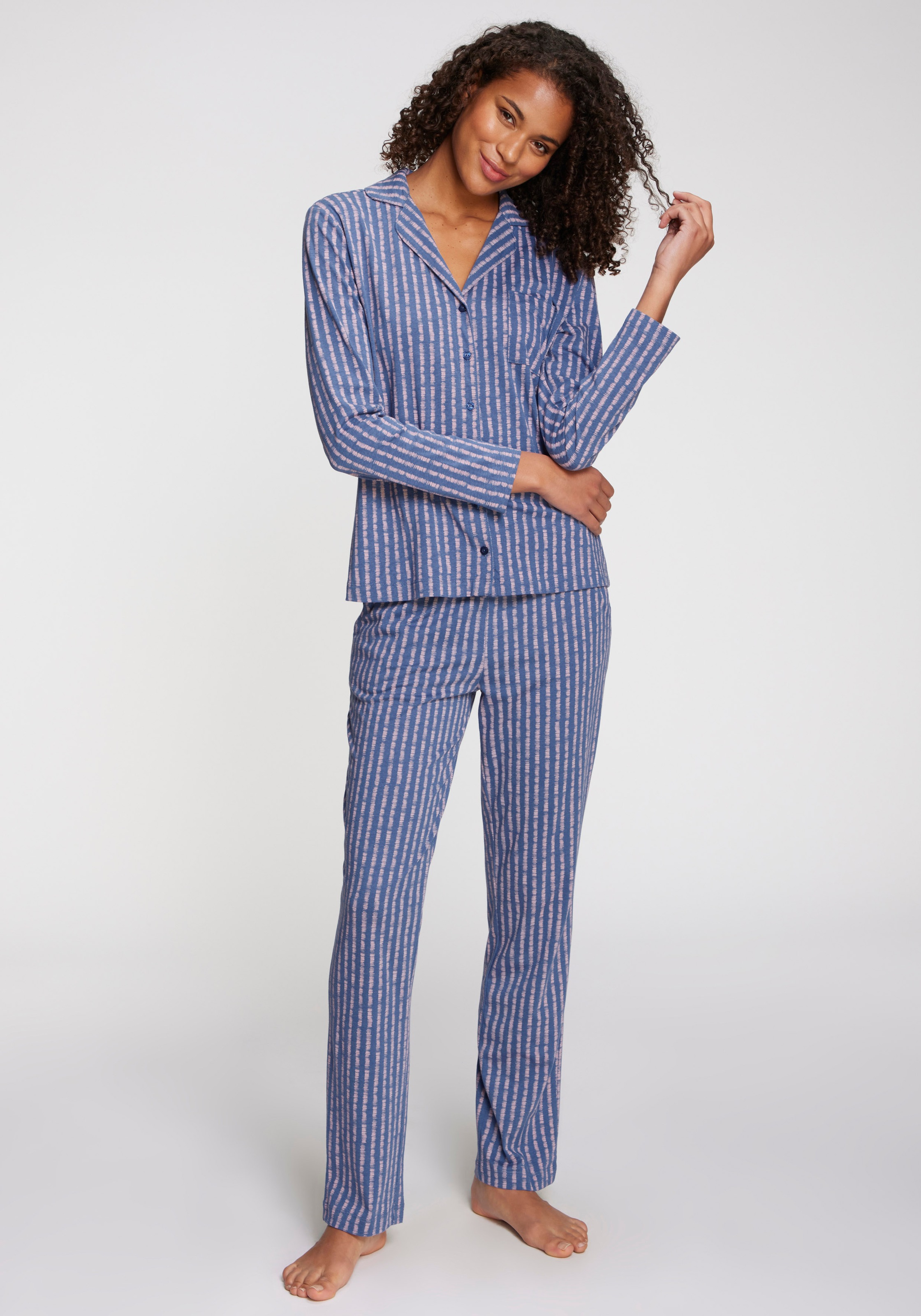Vivance Dreams Pyjamahose, mit Schönem Allover-Muster