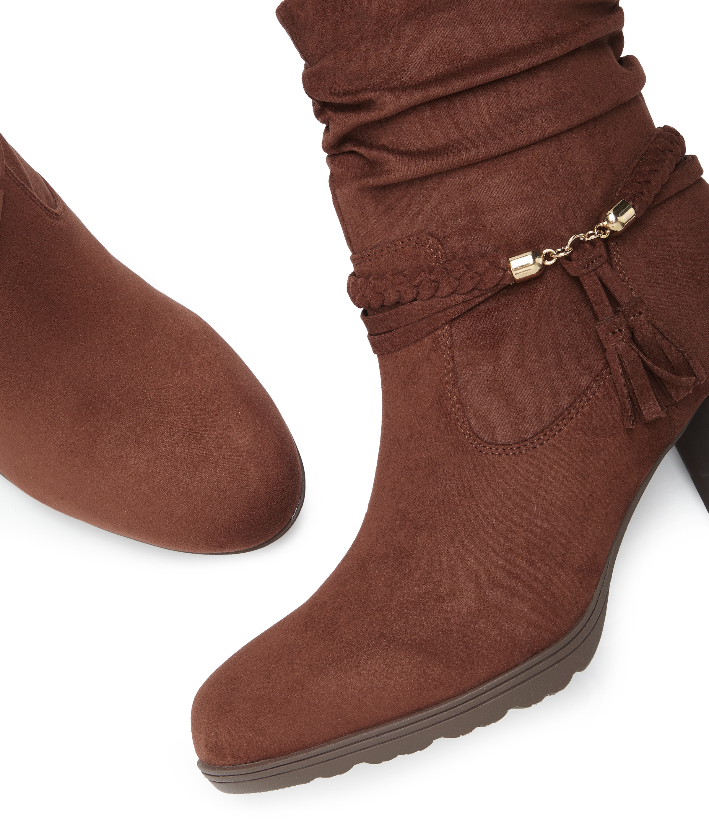 LASCANA Bottines »Stiefel, Boots,«  mit Blockabsatz  und Schmuckelement VEGAN