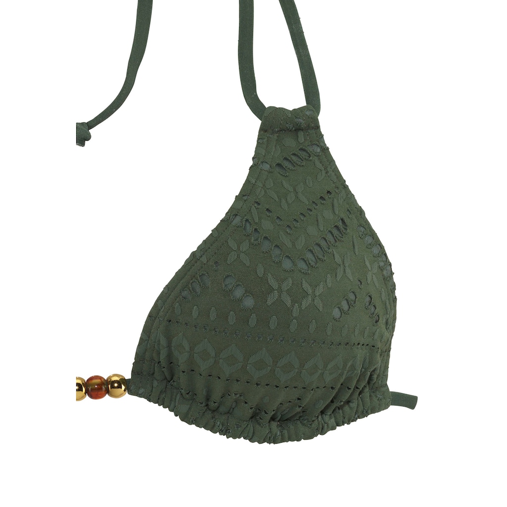 LASCANA Triangel-Bikini-Top »Omara«, mit Lochstickerei