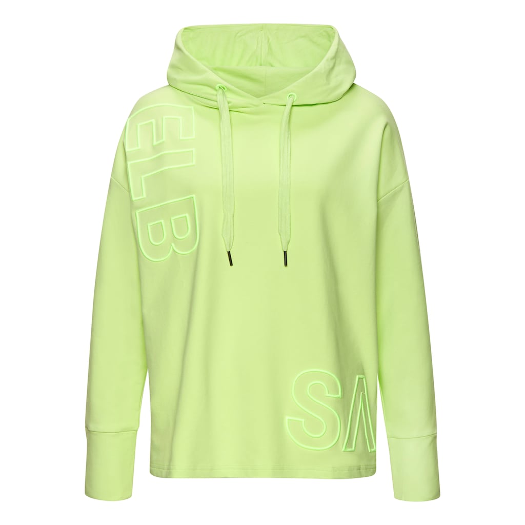 Elbsand Kapuzensweatshirt »Elgin«, mit Logostickerei, lockerer Hoodie aus elastischer Baumwolle