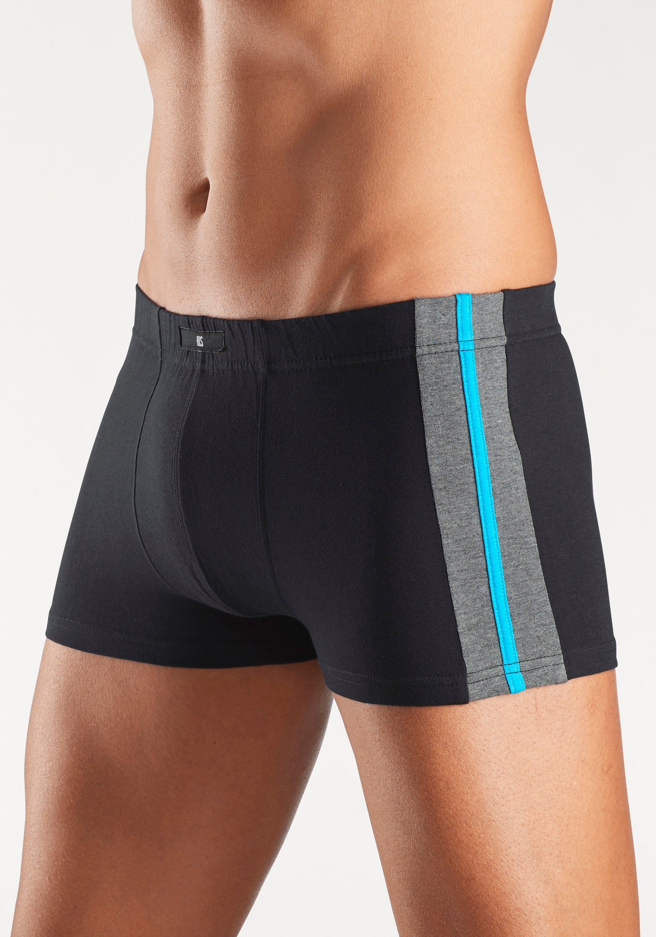 H.I.S Boxer "Boxershorts für Herren" Packung, 3 Stk. mit Colorblocking