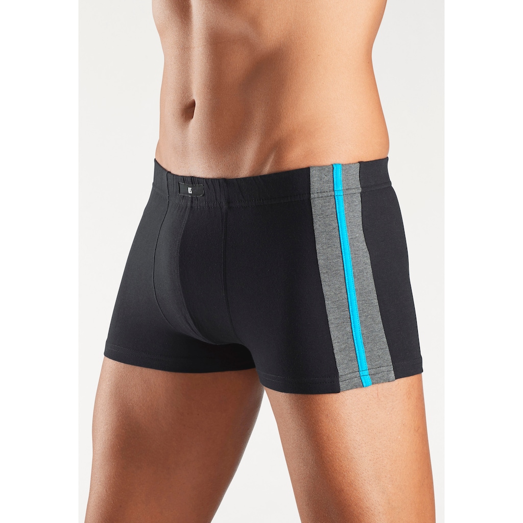 H.I.S Boxer »Boxershorts für Herren«, (Packung, 3 St.), mit Colorblocking
