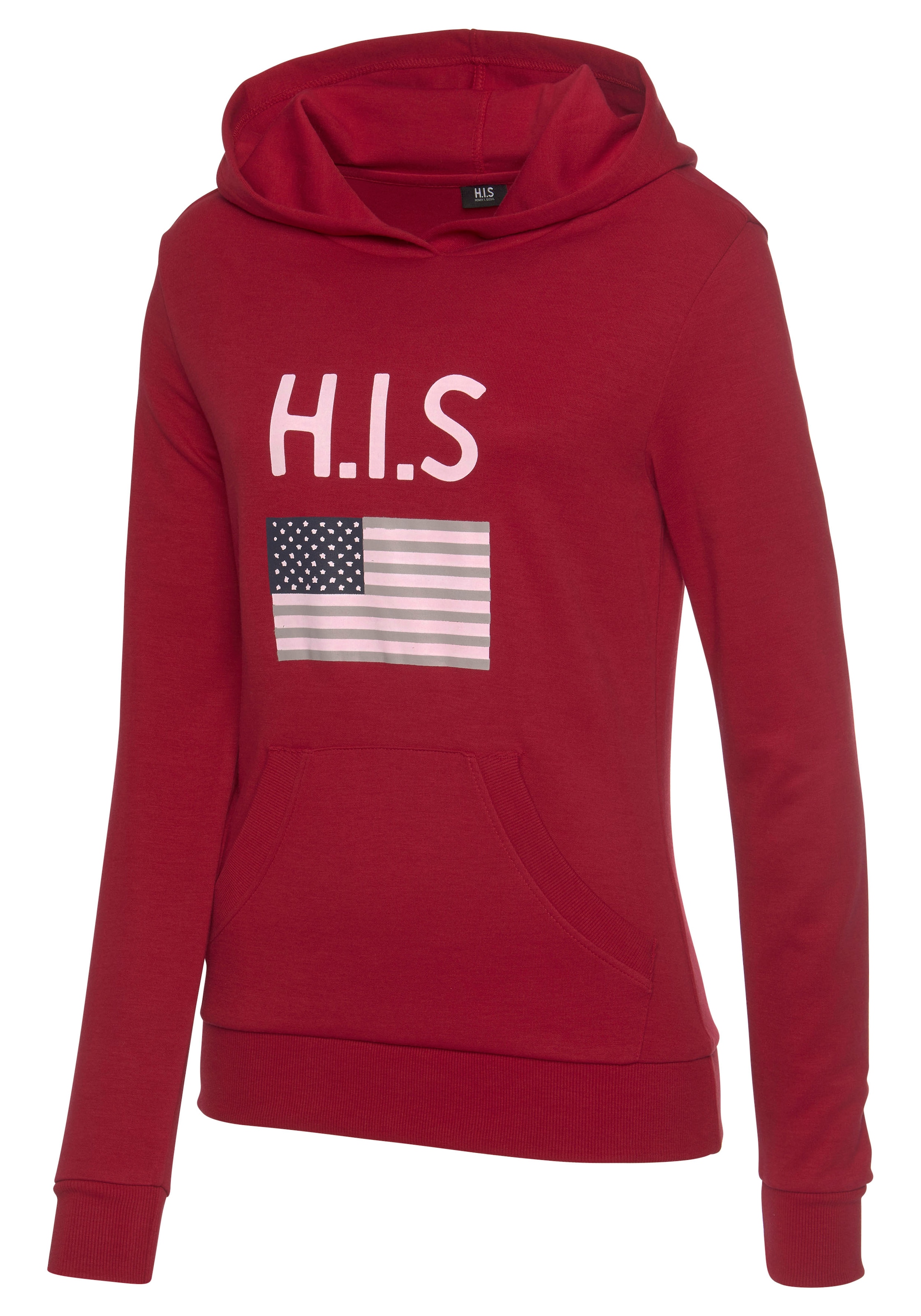 H.I.S Kapuzensweatshirt mit Logodruck und Kängurutasche, Loungeanzug, Hoodie