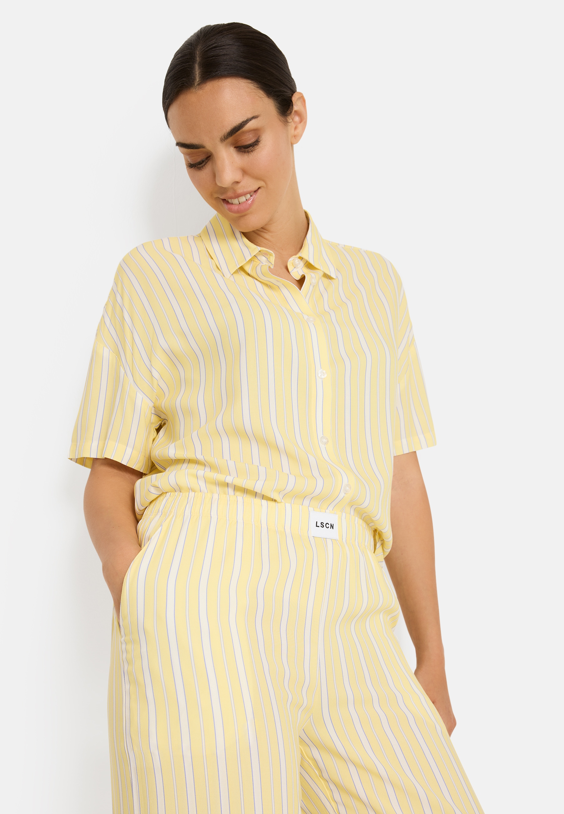 LSCN by LASCANA Pyjama Ensemble, 2 avec pantalon ballon large