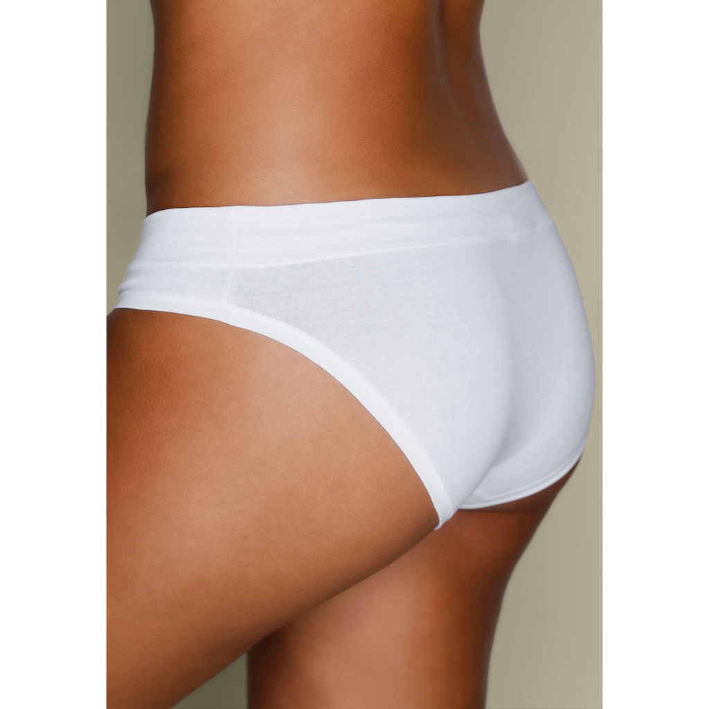 Copenhagen Studios Bikinislip »mit Logodruck am Bund«, (3er-Pack), aus softer Bio-Baumwollqualität
