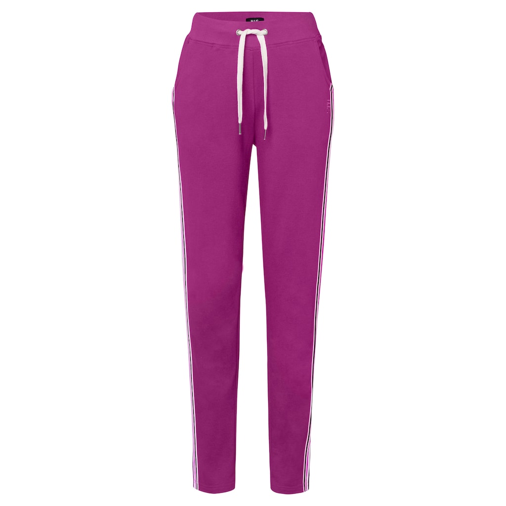 H.I.S Homewearhose, -Loungehose mit seitlichen Streifen und Eingrifftaschen, Loungewear