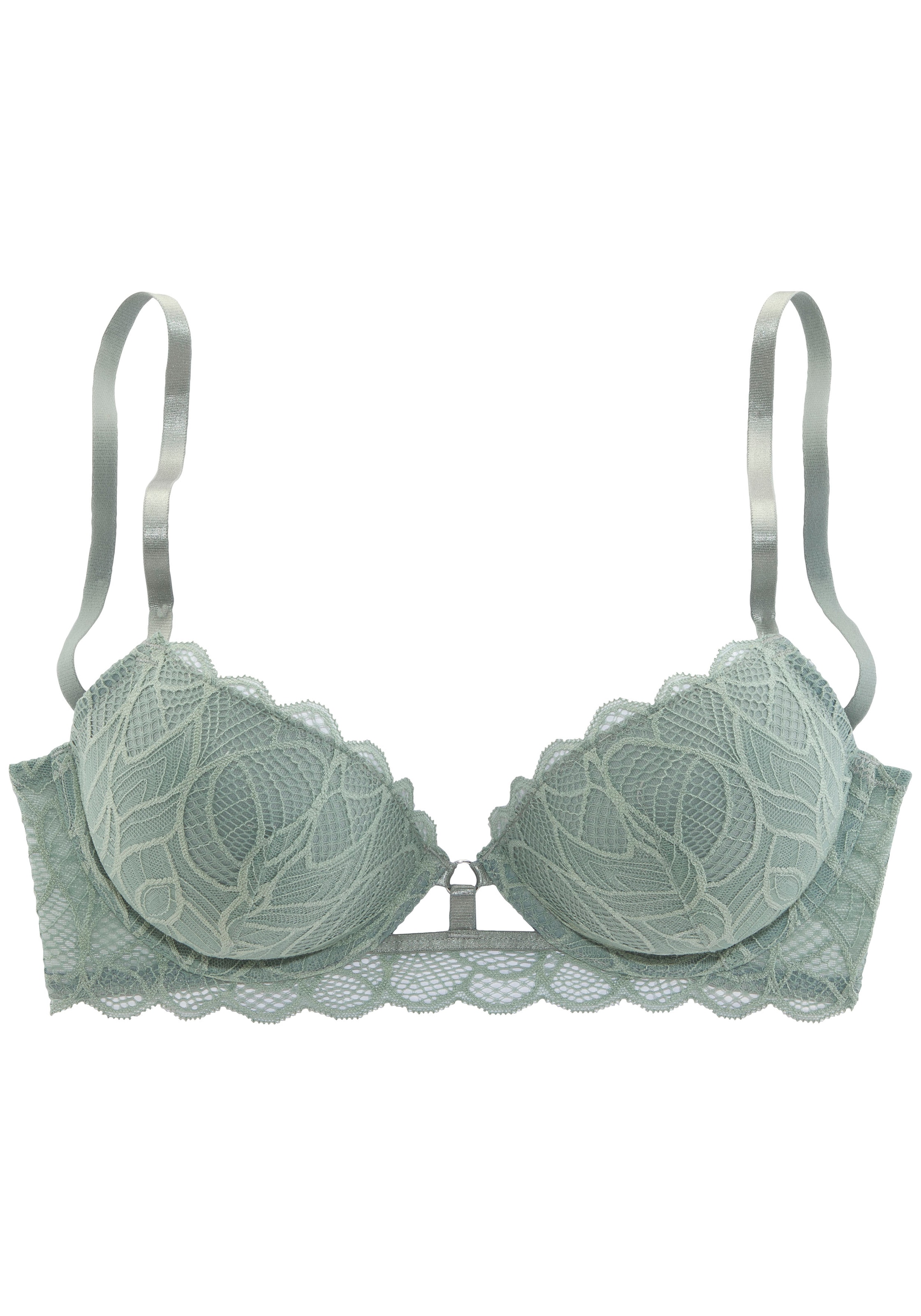 LASCANA Push-up-BH, mit Bügel und integriertem Kissen aus feiner Spitze, sexy Dessous