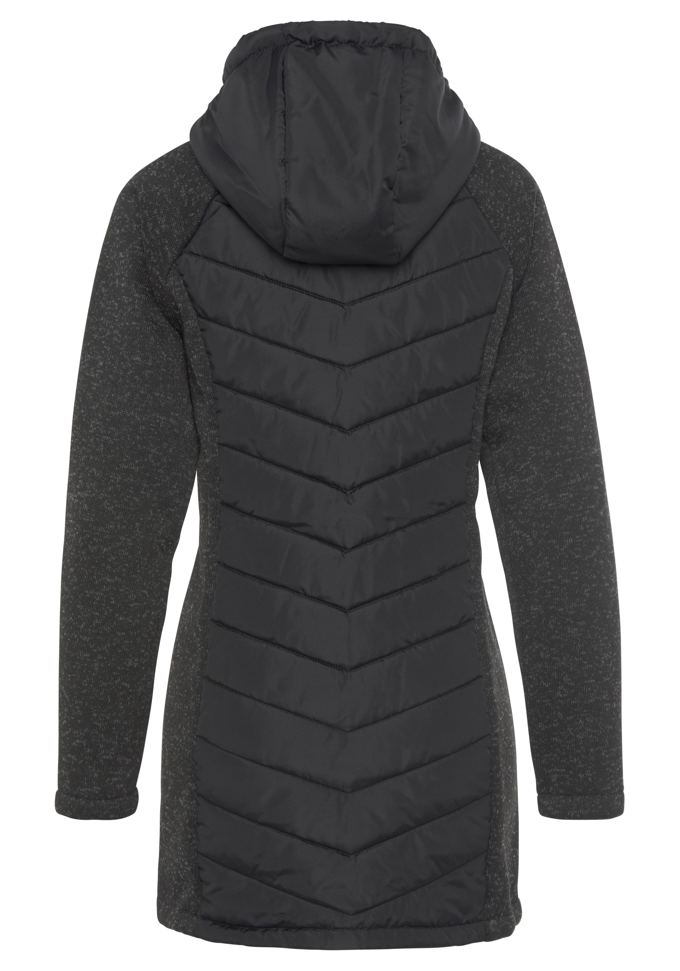 Vivance Steppjacke, mit Kapuze, mit Strickfleece-Ärmeln