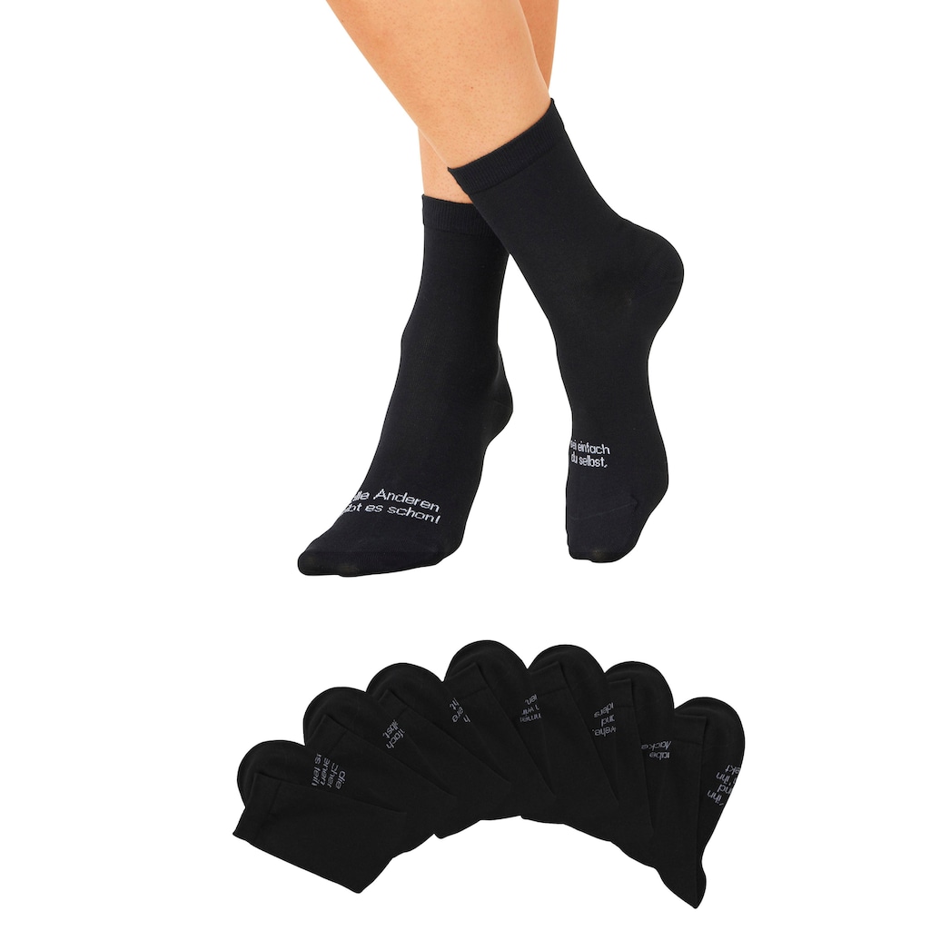 Bench. Socken, (Packung, 7 Paar), mit Turnbeutel