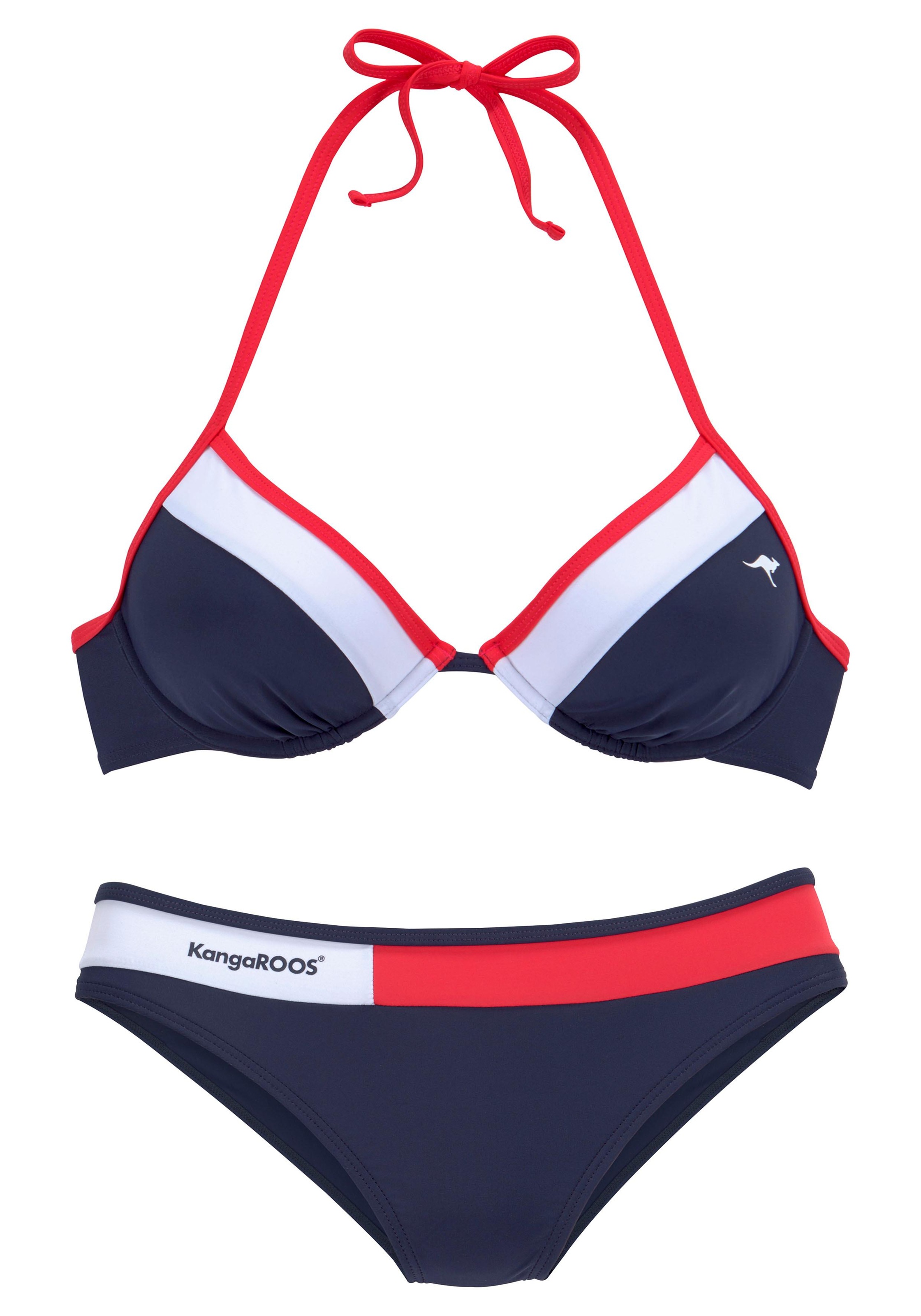 KangaROOS Bügel-Bikini "Energy" mit Kontrasteinsätzen