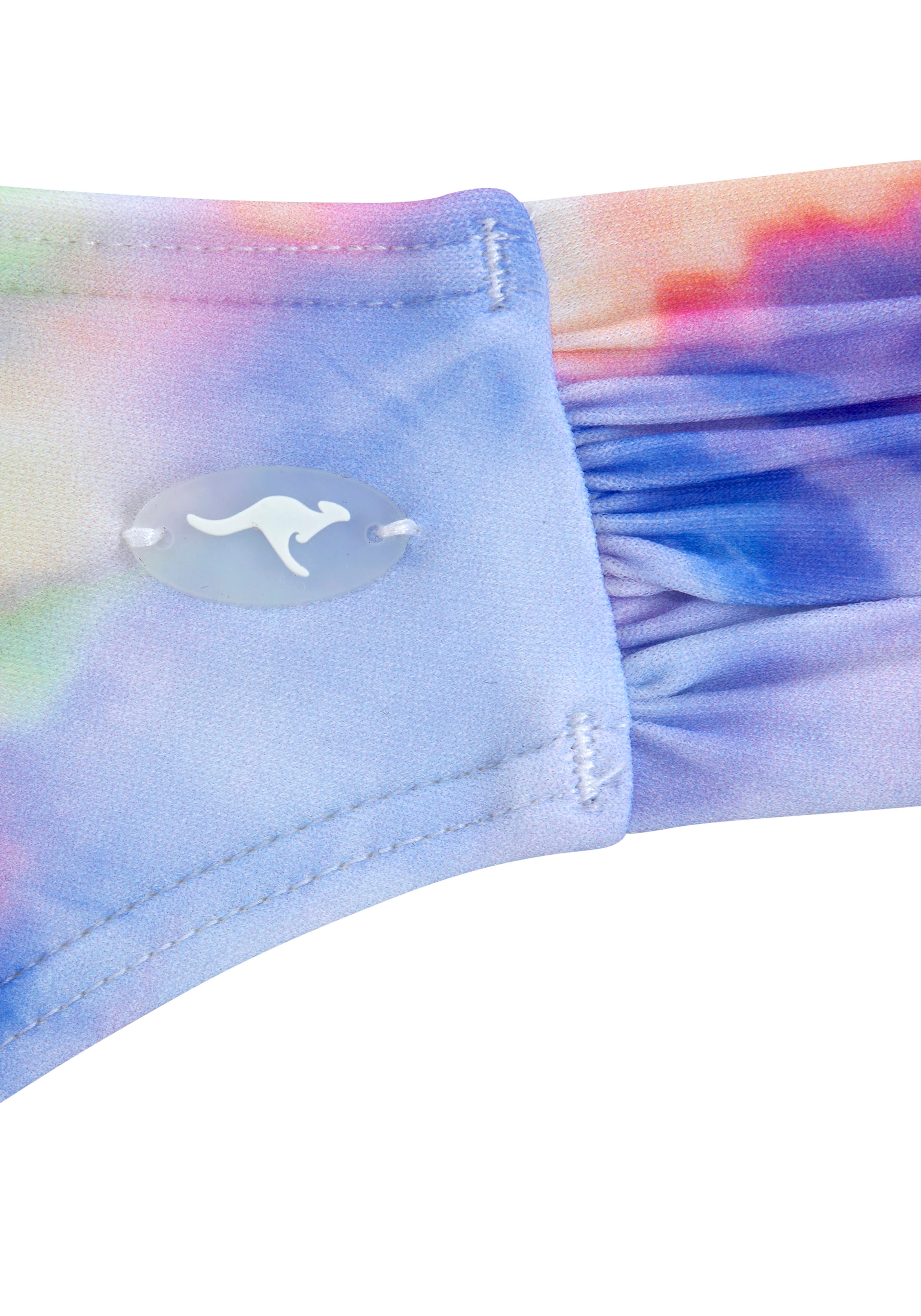 KangaROOS Bügel-Bandeau-Bikini, bedruckt, abnehmbare Träger, wattierte Cups